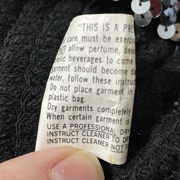 Vintage Three Flaggs Purple Sequined Cardigan Jacket Size See Photos Long Sleeve - Picture 8 of 11